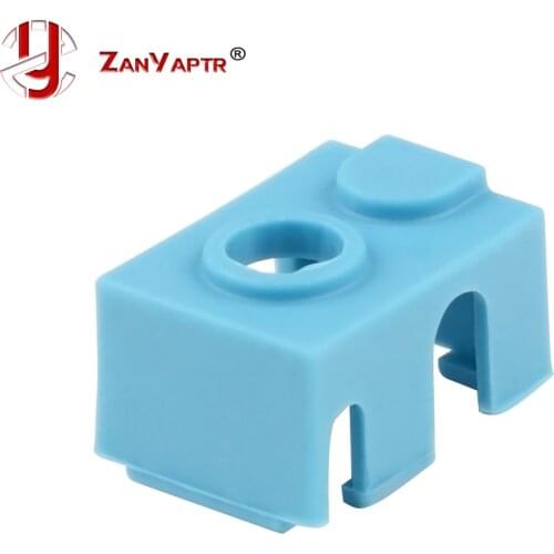 1pc 3D peinter V6 Silicone Sock 3D printer Support V6 PT100 Original J-head hotend 1.75/3.0mm Heated Block Extruder