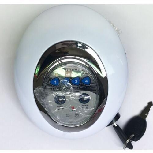 5 in1 LED Headlight Frontlight for Electric Bike Scooter 24V Light with Horn Lock