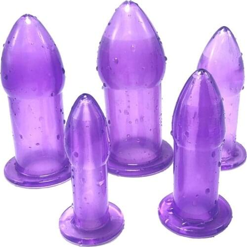 5 Sizes Hollow Anal Plug Anal Dilator Speculum Prostate Massager Huge Butt Plug Sex Toys For Woman Men Anus Dilator Sex Products