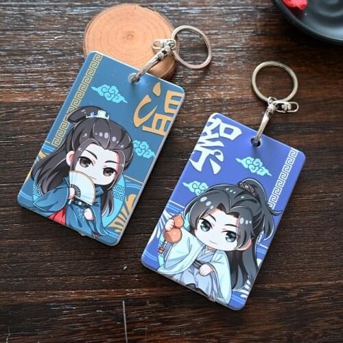 Anime WORD OF HONOR Zhou Zishu Wen Kexing Student ID Bus Bank Card Holder Keychain Card Case Pendant Toy Cosplay