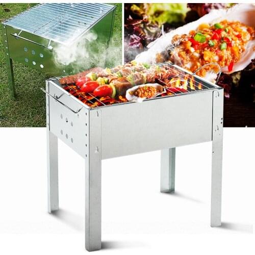 Barbecue Grill Portable Foldable Charcoal Barbecue Grill For Outdoor Party Camping Picnic