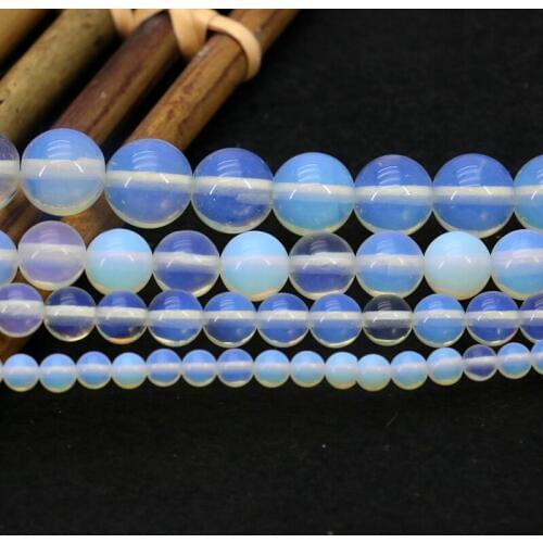 White round opal loose beads 4mm 6mm 8mm 10mm size optional 15inches DIY stone beads best selling women fashion jewelry making