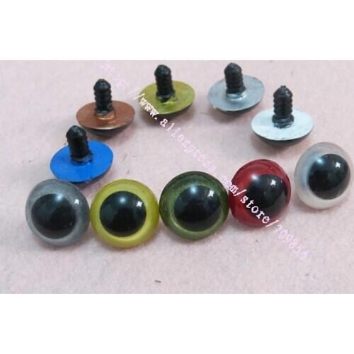24mm mixed color plastic safety toy eyes for toy plush bear decoration with safety/by randomly/50pcs
