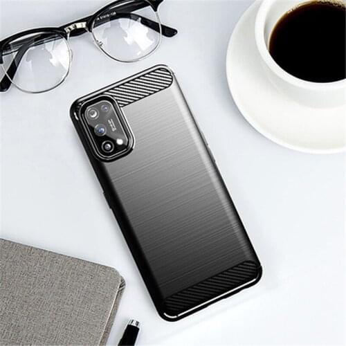 For Cover Oppo Realme 7 Pro Case Oppo Realme 7 Pro Carbon Fiber Shell Anti-knock Phone Case For Oppo Realme 7 Pro Cover 6.4 inch