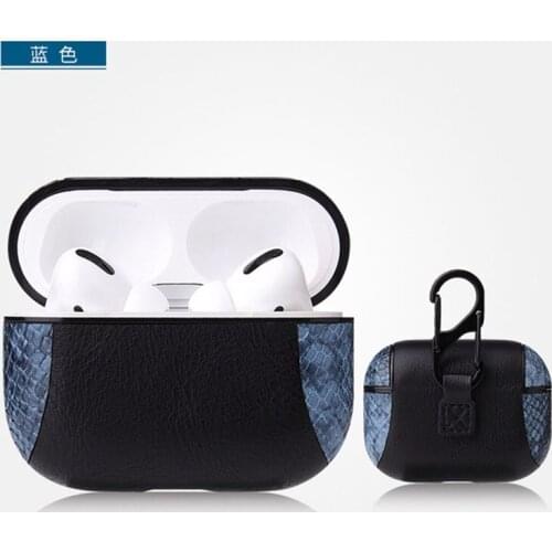 Charging Case Cover for Airpods Pro Bluetooth Wireless Headset Business PU Leather earphone Box Hard PC