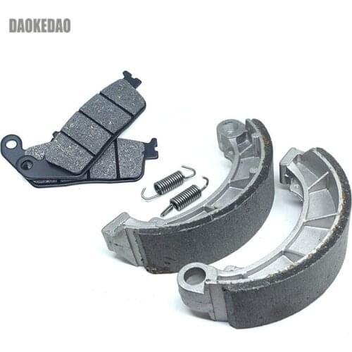 For Honda Shadow 600 VT600 PC16 PC21 1993-2001 NV600C Steed 1993-1996 Motorcycle Front Brake Pad Rear Brake Shoe Kit Set