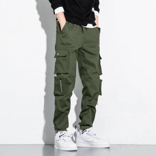 Joggers Multi-Pocket Tie Feet Men Pant M-8Xl Hip Hop Cargo Pants Men Fashion Harajuku Harem Pant Streetwear Casual