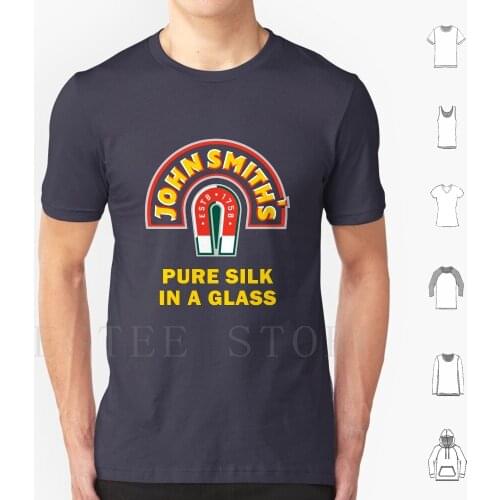 John Smith Pure Silk Glass Beer T Shirt Print Cotton Beer Glass John Smith
