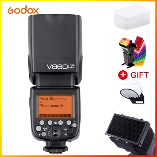 GODOX V860II-C Pioneering 2.4G Wireless E-TTL II Li-on Camera Flash Speedlite Compatible for Canon 6D 90D 1DX 580EX II 5D IV III