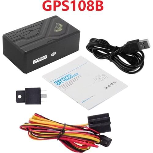 GPS Tracker Car Long battery Cut Off Oil GPS Locator GPS108 TK108 Free APP Platform For Realtime Tracking Move Alarm Coban