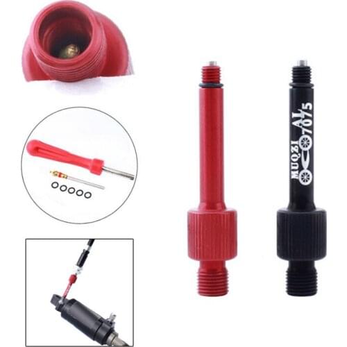 Bike Inflating Needle Kits Aluminum Alloy Mountain Road Bike Rear Biliary Shock Absorber Gas Filling Nozzle Bike Repair Tools