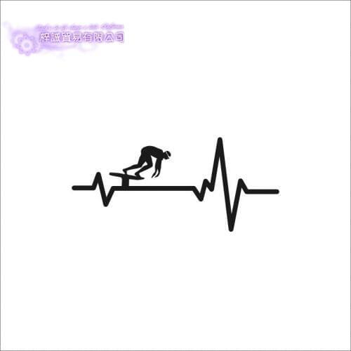 Blood Swimming Wall Sticker Vinyl Swim Wall Decals Pegatina Decor Mural Home Decoration Sticker Pulse Swimmer Car Decal