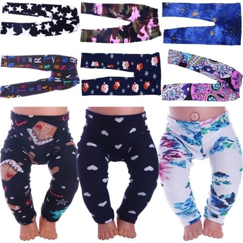 15 Styles Doll Leggings For American 18 Inch Girl 43cm Baby New Born Doll Clothes Accessories,Our Generation,Toys For Girl