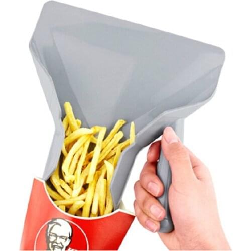 Plastic or Stainless French Fry Scoop Food Packing Scoop Tea or Coffee Beans Shovel