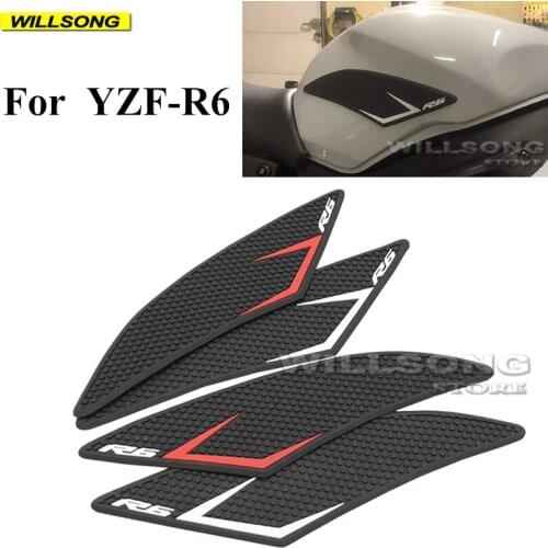 Silica Gel Anti Slip Sticker Fuel Tank Pad Side Knee Grip Protector For YAMAHA YZF-R6 2008-2020 Year Motorcycle Accessories