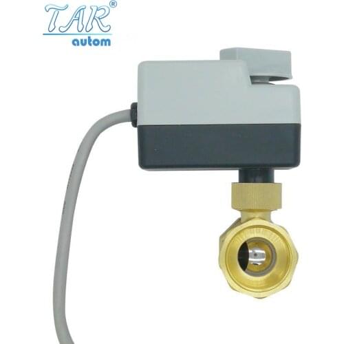 TAR 1/2“ 3/4” 1“ series three wire two control electric ball valve with signal feedback manual electromagnetic switch water