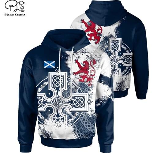 PLstar Cosmos Newest Fashion Scotland Lion Symbol 3D Print Hoodie Sweatshirts Flag Zip Hooded Men/Women Casual Streetwear S8
