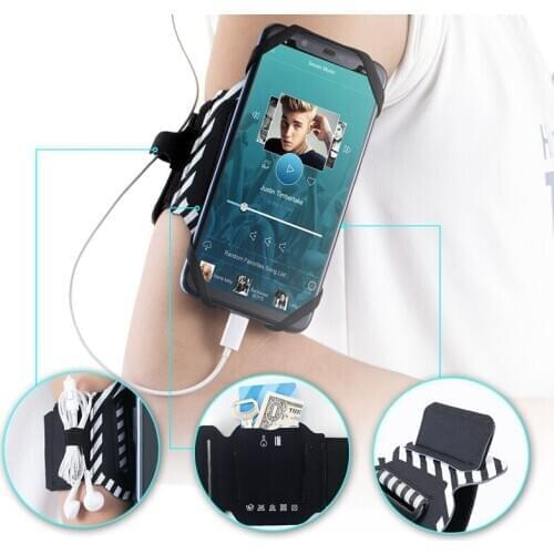 Universal 360° Rotating Running Mobile Phone Arm Band Sports Mobile Phone Arm Cover Wrist Wrap Arm Cover