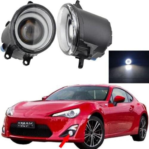 High-quality 2pcs LED Angel eye Fog Lamp Front bumper lights For Toyota GT86 86 For Toyota Land Cruiser Prado J150 2009-2013