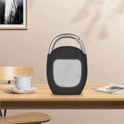Protective Case Anti-Scratch Durable Stand Up Carrying Case Soft Silicone Storage Bag Carrying Case Cover for JBL Clip 4
