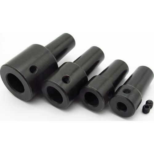 Steel B12 Drill Clamp Chuck Coupling Connector Sleeve Connecting Rods For 5mm 6mm 6.35mm 7mm 8mm 10mm 11mm 12mm 14mm Motor Shaft