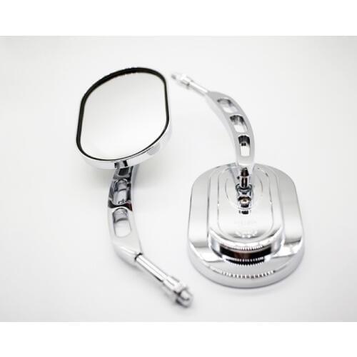 10mm Motorcycle Rear View Mirrors Rearview Mirror for Motorbike Universal Scooter Classic Side Mirrors Motor Moto Chrome Mirror