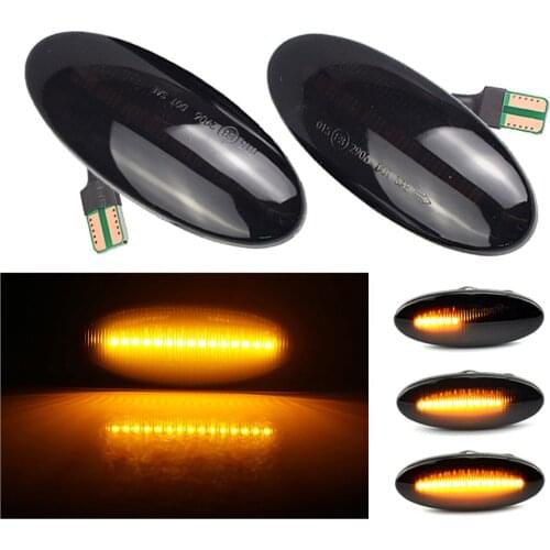 Amber Dynamic LED Side Marker Turn Signal Lights For Nissan Qashqai Dualis Juke Micra March Micra Note X-Trail 26160-89900