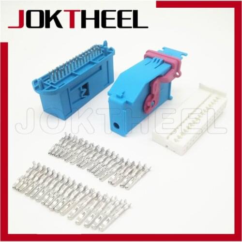 1/5/10/20Kit blue 32 pin 1J0972977D automotive ecu plug for Audi VW Instrument Dashboard tyco AMP Connector 8L0972977D 1719057-2