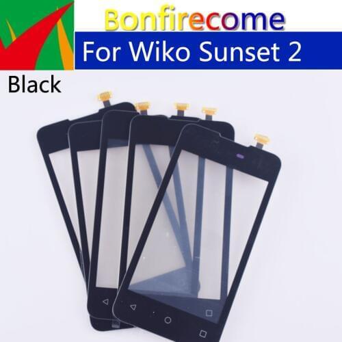 10Pcs\Lot Touchscreen 4.0" For Wiko Sunset 2 Sunset2 Touch Screen Panel Sensor Digitizer Glass NO LCD Replacement Parts