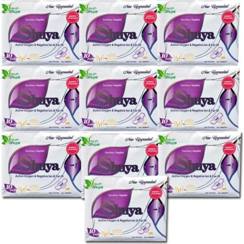 10Pack Anion Sanitary Pads Menstrual Pads Slipeinlage Winalite Cotton 100%Chinese Herbal Medicine Hygienic Pad Panty Liner