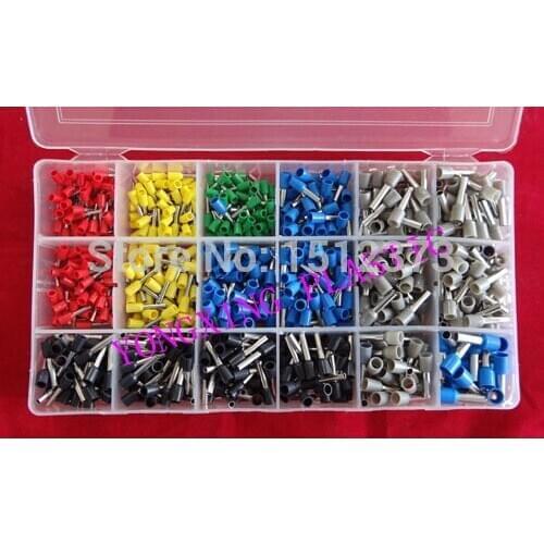 1380PCS/ cord end terminal850pcs+250 SV2-4S+100PCS knot tie+180 tube