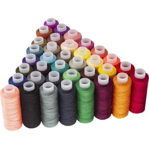39Color Serge Overlock Polyester Sewing Thread for DIY Embroidery Clothes
