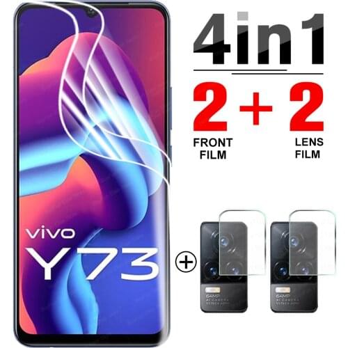 4-in-1 Hydrogel Film on the for Vivo Y73 2021 Screen Protector Protective films For Vivo Y 73 V2059 safety film not glass