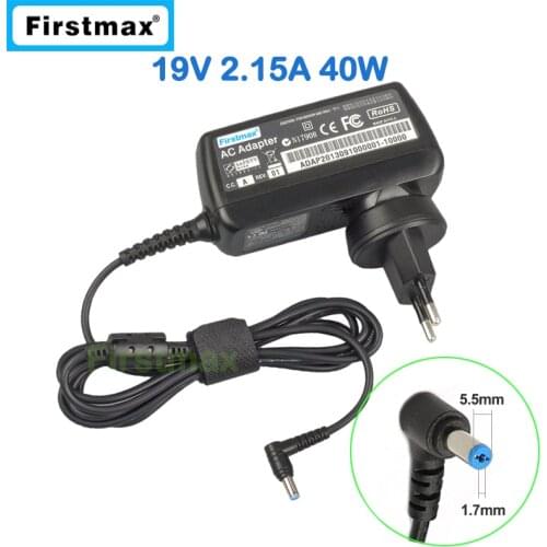 19V 2.15A 40W AC Adapter For Acer Laptop Charger Aspire One A150 D150 D250 D260 D270 W500 Chromebook C710