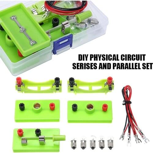 Basic Circuit Electricity Magnetism Learning Kit Physics Aids Kids Education Toy Protection DIY Assembly Experiment Teaching