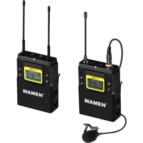 Wireless Lavalier Microphone System -Wireless Lapel Mic for , DSLR Camera, Speaker, Video Recording, Conference