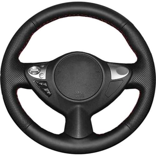 Car Steering Wheel Cover For 2Infiniti FX FX35 FX37 FX50 Nissan Juke Maxima Customize DIY Steering Wrap Microfiber Leather