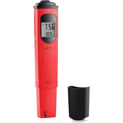 Pen Type Digital pH Meter Tester Acidometer digital display showing both pH and water temperature