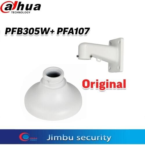 Dahua Water-proof Wall Mount Bracket PFB305W+ PFA107 CCTV Camera Bracket + Hanging Mount Adapter CCTV Bracket for SD1A203T-GN