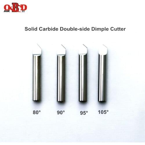 80/90/95/100/105 Degree Raise Tungsten Steel Double-side Dimple End Mill Cutter for Key Cutting Copy Making Machine Drill Bit
