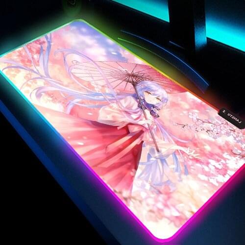 GuJiaDuo Anime Oversized Gaming Mouse Pad for Computer Players Laptop Keyboard Mouse Carpet Mouse Pad Rubber Table Mat 40X90CM