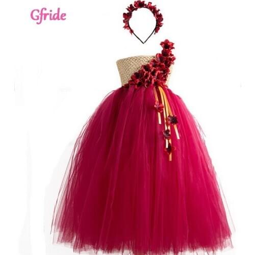 2-10 Years Girls Elegant Princess Dress Flowers Kids Wedding Dresses With Headband Children Girl Evening Party Clothing Vestidos