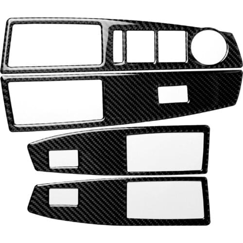 Suitable for Chevrolet 09 old cruze car door window lift control panel auto refitting interior carbon fiber sticker