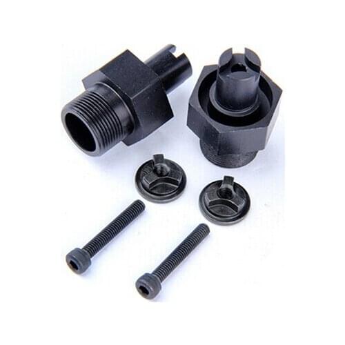 R/C racing car parts CNC metal upgrade rear hex hub 2pcs for 5SC for 1/5th RC Gas Model Car/for baja orange black silver choose
