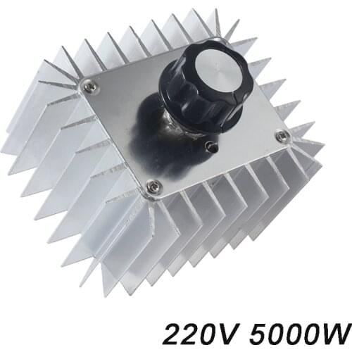 220V 5000W SCR Voltage Regulator Motor Speed Controller Light Dimming Dimmers Thermostat Speed Regulator Governor For LED Light