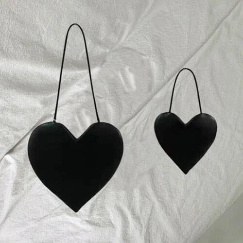 Checkerboard Plaid Womens Shoulder Bags Female Heart-shaped Small Purse Handbags Crossbody Bag Fashion Design Girls Mini Pouch