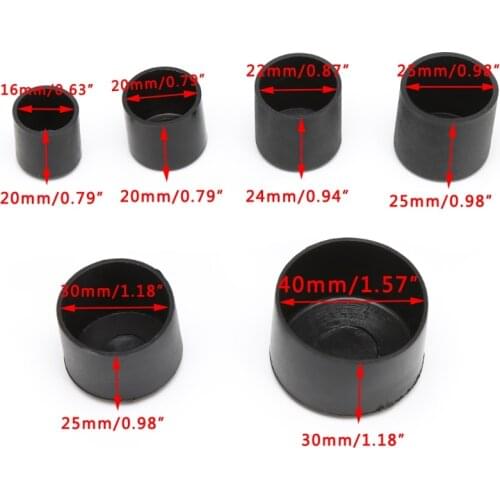 Ttw 4x PE Chair Ferrule Anti Scratch Furniture Feet Leg Floor Protector Furniture Pads Non Slip Furniture Pads