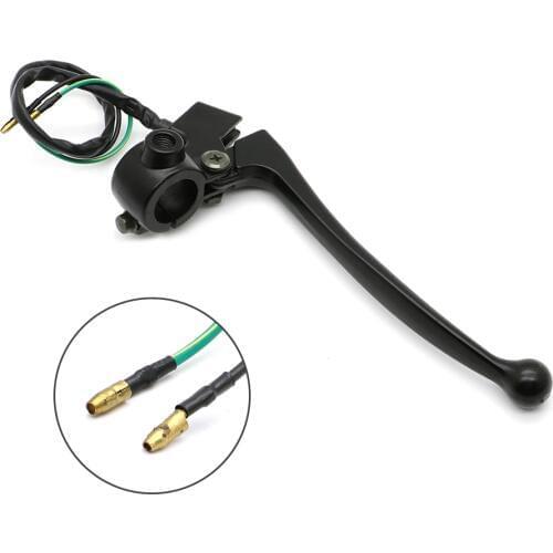 22mm 7/8" Universal Motorcycle Right 140mm Length Brake Levers W/ 10MM Mirror Hole For Honda CG125 150 ATV Pit Bike Black CNC