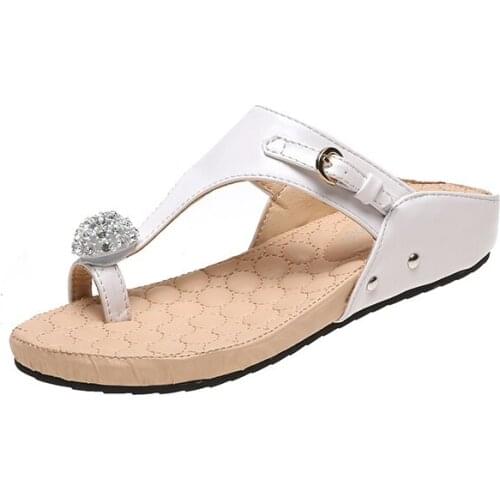 2021 New Arrival Summer Women Flip Flops High Top Beach Sandals Anti-slip Zapatos Femme Casual Soft Bottom Beach Shoes Slippers