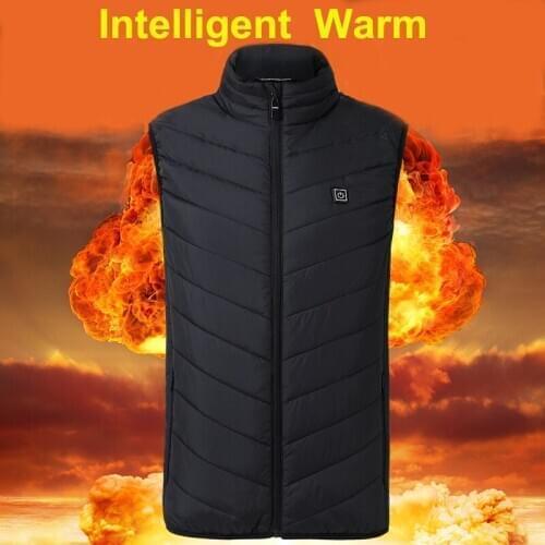 Men Women USB heating vest cotton vest utdoor Vest Winter Heated Jacket Leisure Daily Waistcoat For Sports Hiking vest